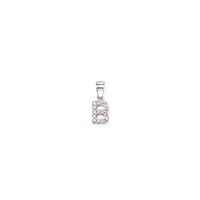 Charm Amen Donna Letterami in Argento Zircone L-B - L-B